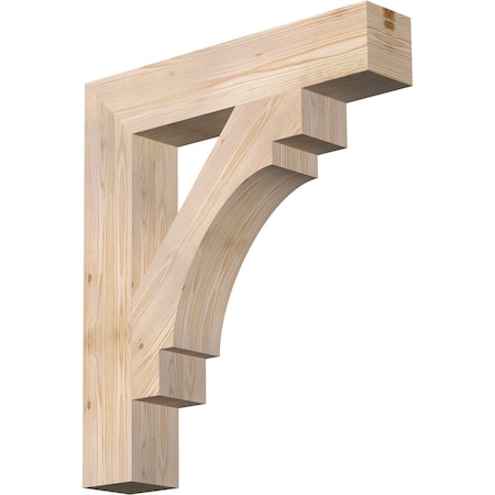 Ekena Millwork Merced Block Smooth Bracket, Douglas Fir, 5 1/2"W x 30"D x 34"H BKT06X30X34MRC05SDF